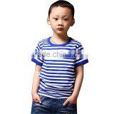 Byval Kids t Shirt Printing Custom Kids Clothing Tshirts Boys Short Sleeve Striped t Shirts Wholesale thumbnail-3