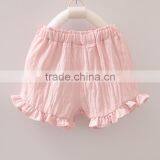 Blank Baby Clothes Top Ruffle Shorts Two Piece Set 100% Cotton Clothing for Toddlers Crushed Linen Outfit thumbnail-4