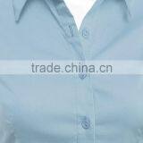 Fashion Solid Color Lady Office Blouse Custom Wholesale by OEM Factory thumbnail-2