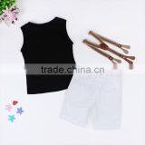 Hot Sell Baby Clothes Sets Cool Boy 2 Pcs Overall Suit for Kid's Summer Infant Garment Wholesale Children's Boutique Clothing thumbnail-3