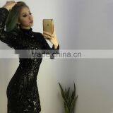 Runwaylover 059 New Design 2017 Women Sexy Sequins Transparent Bandage Dress thumbnail-4