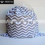 Hot Sale Chevron Polka Dot Cotton Travel Laundry Bag thumbnail-1