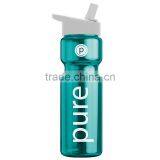 USA Made 28 oz Transparent Sports Bottle With Flip Straw Lid - BPA/BPS-free, FDA Compliant and Comes With Your Logo thumbnail-1