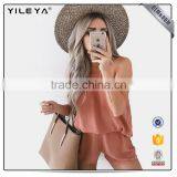 Charming Gingham Romper Short Sexy Plus Size Jumpsuit 2017 thumbnail-4