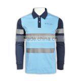 IS09001/BSCI Long Sleeve Polo Shirt With 3M Reflective Tapes EN 471 thumbnail-3
