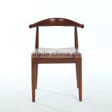 Upholstered Wood Lounge Living Room Elbow Chair in Walnut thumbnail-1