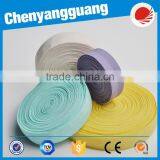 China Factory Wholesale Beautiful Solid Color Velvet Fold Over Elastic