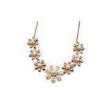 Rose Gold Plated Fashion Jewelry Necklaces Lovely Flower Shaped Necklace