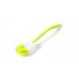 Stiff Fiber Toilet Plastic Brush , Round Brush Head Household Cleaning Tool