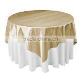 Hot Sale Popular Fancy Wedding Satin table cloth, Cheap Satin Table Overlay