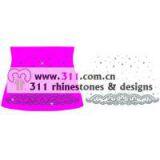 311-border-hot-fix Heat Transfer Rhinestone Motif Design 3