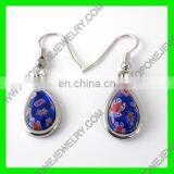 Fashion Stainless Steel Murano Big Chandelier Drop Earrings thumbnail-3