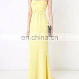 The Yellow Umbrella Skirts the Dress Strapless Long With Design Attend Dinner Party Special Formal Dress thumbnail-2