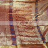 Women's Dress Saree Zari Work Pallu Silk Sari Wedding Indian Dress thumbnail-2