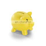 Piggy Shaped Plastic Pvc Coin Bank and Money Box Coin Can With Bottom Lid thumbnail-2