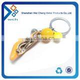 Fashionable Shoes Shaped Metal Keychains