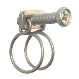 Galvanized Steel W1 Double Wire Hose Clamp