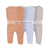 Baby Rompers Knitted Clothes Autumn Sleeveless Newborn Girl Jumpsuits Outfits Solid Children Overalls Soft Toddler Boy Playsuits