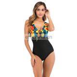 2020 Women's One-Piece Swimsuit Flower Lace Bikini Swimwear OEM thumbnail-6