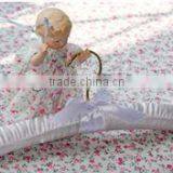 ST012 White Satin Hanger Fabric Silk Hanger White thumbnail-1