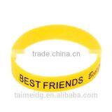 Fashion Style Debossed Ink Filled Wristband thumbnail-1