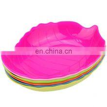 Wholesale Colorful Leaf Shape Fruit Plate Leaf Plates