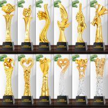 Custom Logo Resin Trophy Gold Black Creative Trophy 3 Buyers thumbnail-2