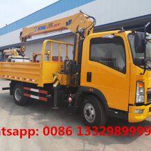 Good Price SINO TRUK HOWO 2T Telescopic Crane Boom Mounted on Cargo Truck for Sale thumbnail-4