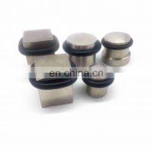 Cylindrical Floor Mount Door Stop Door Stopper With Ring Rubber Bumper Heavy Duty Doorstop thumbnail-5