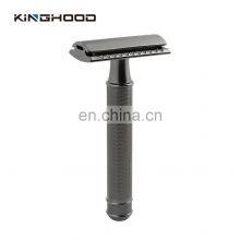 Cnc Metal Double Edge Safety Razor Shave Black Men Luxury Reusable Razor thumbnail-2