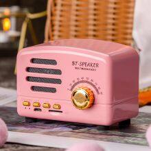 Bluetooth Speaker Mini Radio Wireless Retro Speaker Outdoor Portable Mini Speaker thumbnail-2