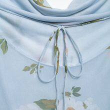 New Women's Fashion Printed Silk Mesh Short Dress With European and American Style thumbnail-2