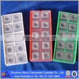 Cemented carbide inserts for milling rail