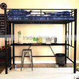 Twin Metal Loft Bed with Desk