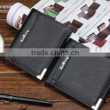Leather Mens Small ID Credit Card Wallet Holder Slim Pocket Bifold Wallet thumbnail-6