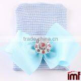 Baby Girl COMING HOME Hat,White Faux Pearl Bow Hospital Hat thumbnail-4