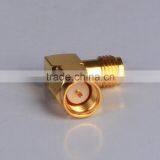 SMA Right Angle Male and Female Electrical Brass Connector