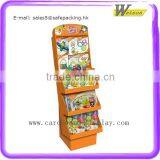 Supermarket Promotion Cardboard Floor Shelf Stand Pocket Display thumbnail-4