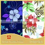 Beautiful Flower Designs Painting Fabric / Nylon Lycra Swimwear Print Fabric With Flower thumbnail-3