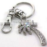 Shiny Rhineston Skull Custom Metal Keychain thumbnail-5