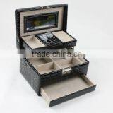 Wooden Box With Leather