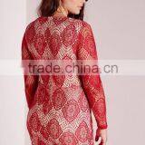 Women Plus Size Offical Lady Dress Long Sleeve in One Piece thumbnail-5