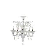 Casanova Crystal Chandelier Mosaic Glass Fish Flower Pendant Light Dimmable Led Art Chandelier thumbnail-4