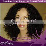 Best Selling Cheap Indian Kinky Curly Hair Front Lace Wigs For Black Women thumbnail-1