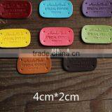 Industrial Factory Direct Sales Embroidered Leather Patch