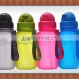 Alibaba China 12oz 350ml Baby Kid Sport Plastic Water Bottle With Straw