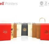 Range of recycle craft brown color paper bags with logo printing from India