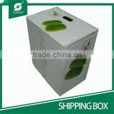WHITE CORRUGATED SHIPPING BOX FOR MOVING FRESH VEGETABLES thumbnail-5