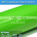 CARLIKE Air Bubble Wholesale Price Green 4D Carbon Fibre Vinyl Wrap thumbnail-3