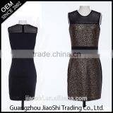 2016 Guangzhou New Arrival Fashion Designs Western Fashion Dress Sleeveless Mini Beautiful Summer Dress Supplier's Choice thumbnail-1